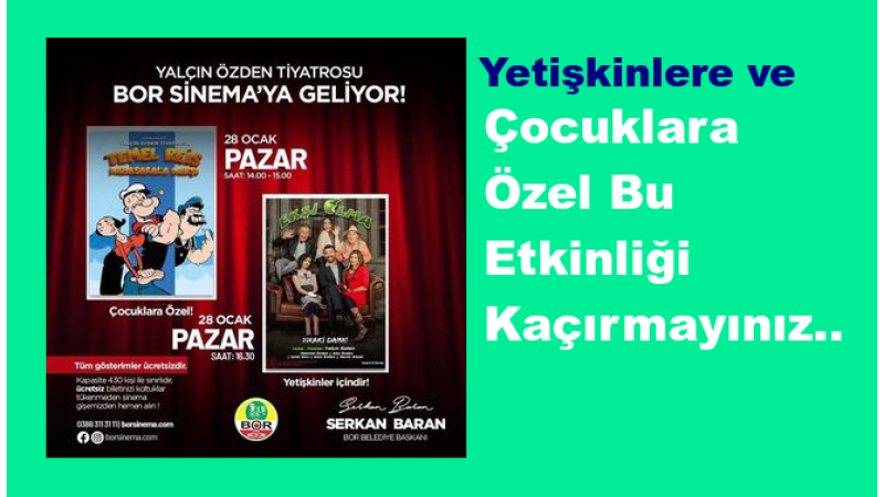 Bor'daki Bu Etkinliği Kaçırmayınız.