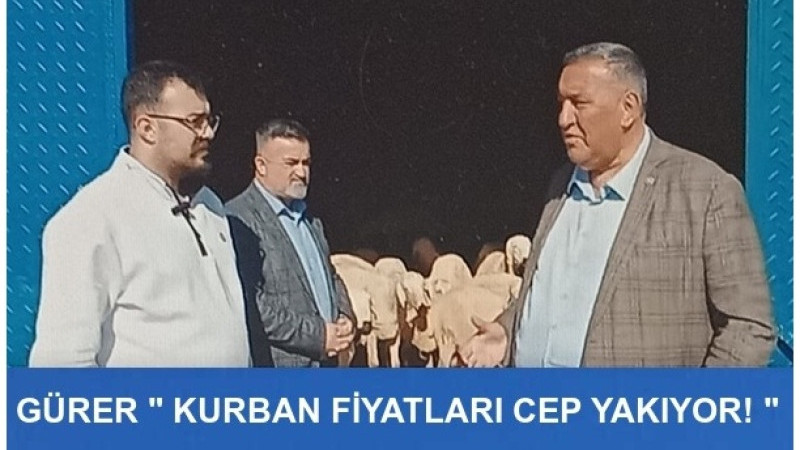 GÜRER : KURBANLIK FİYATLARI CEP YAKIYOR!